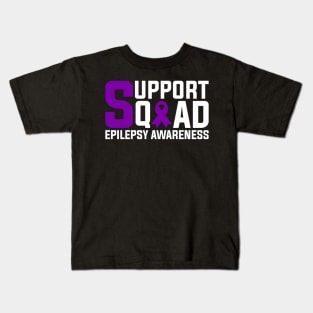 Epilepsy Awareness Support Squad Kids T-Shirt